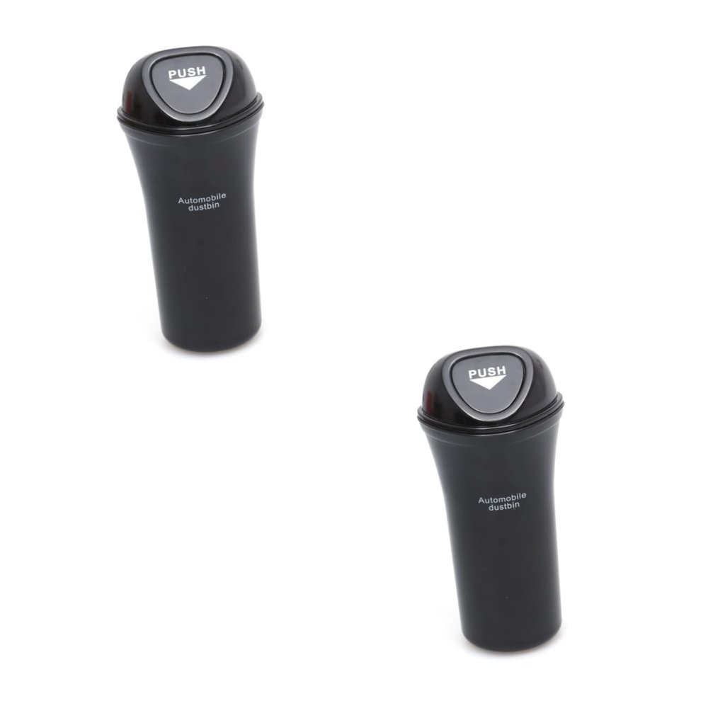 Mobestech 2pcs Trash Dustbin Leakproof Cover Space-saving Bin for Car Organiser Easy to Attach Clip Multi-functional Storage