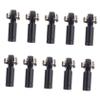 VICASKY 10pcs Link Rod Ball Joint Heads for Rc Cars Compatible with Tamiya Hsp Axial Metal Construction for Crawler Trucks Black view 1