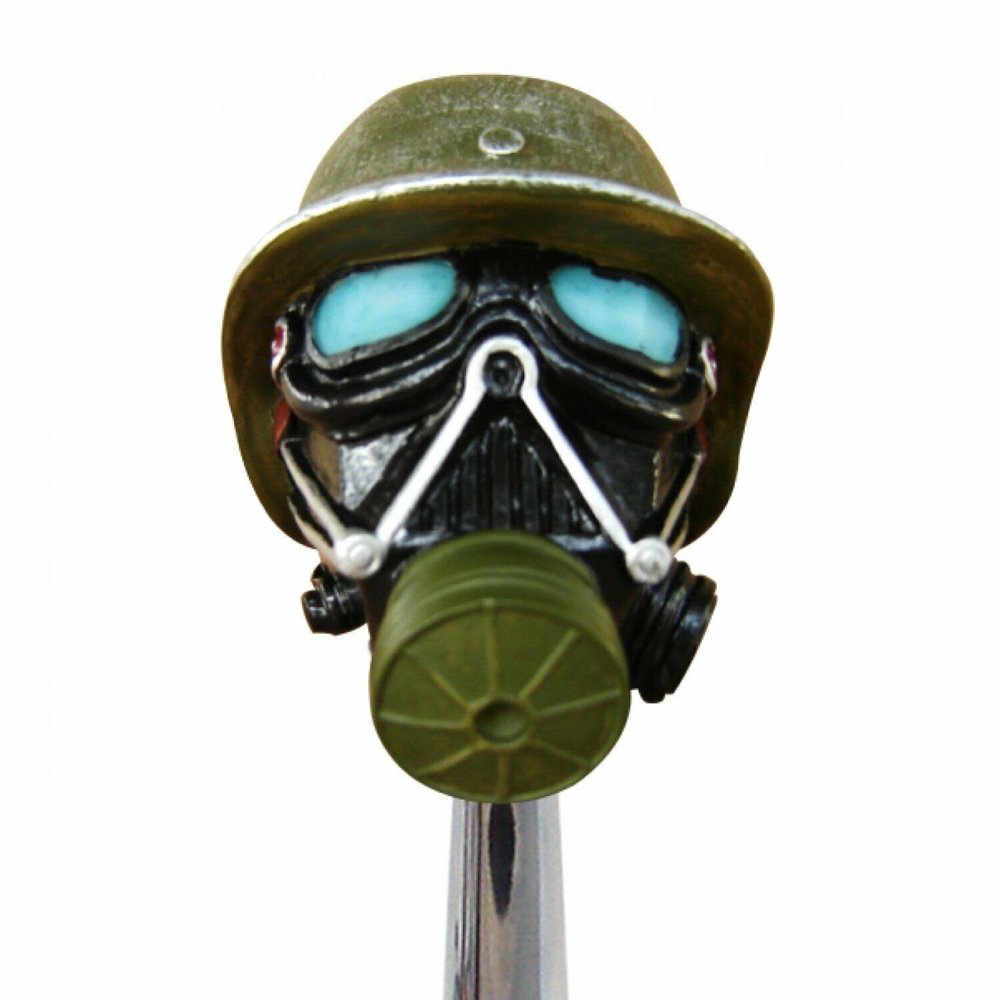 Lointoshog Skull Shift Knob W/Adapters Gennie for Plymouth,for Ford,for Dodge,for Chrysler,for Chevy SoCal Need-Automatic Transmissions Metal Threaded Insert Hand Painted