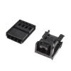 1/5/20Set Kit 4 Pin 8K0 973 754 Door Lifter Switch Plug Auto Wiring Harness Socket Female Connector 8K0973754 (Size : 1Set) view 2
