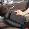 XLATD Cup Holder Gap Bag,Car Seat Storage Box,Car Leather Cup Holder Gap Bag,Car Gap Filler,No Logo Leather Car Seat Storage Box with Water Cup Holder (Black,Mix) view 4