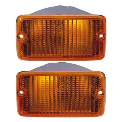 Parts Oasis For Jeep Wrangler Front Driver and Passenger Side Turn Signal Lights without Bulbs Sport Utility CH2520131 Compatible For Jeep Wrangler 97-00 Replaces OE Number 55055020AD 55055020AE