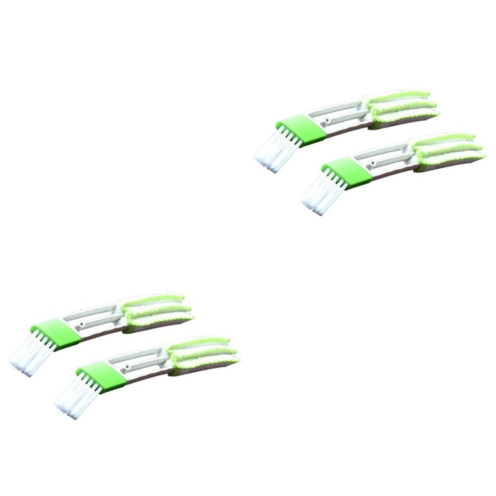 NOLITOY 2sets Car Air Vent Mini Duster Brush Air Conditioner Cleaner Dust Brush for Vent Blinds Nylon Material Easy to Clean 2pcs*2
