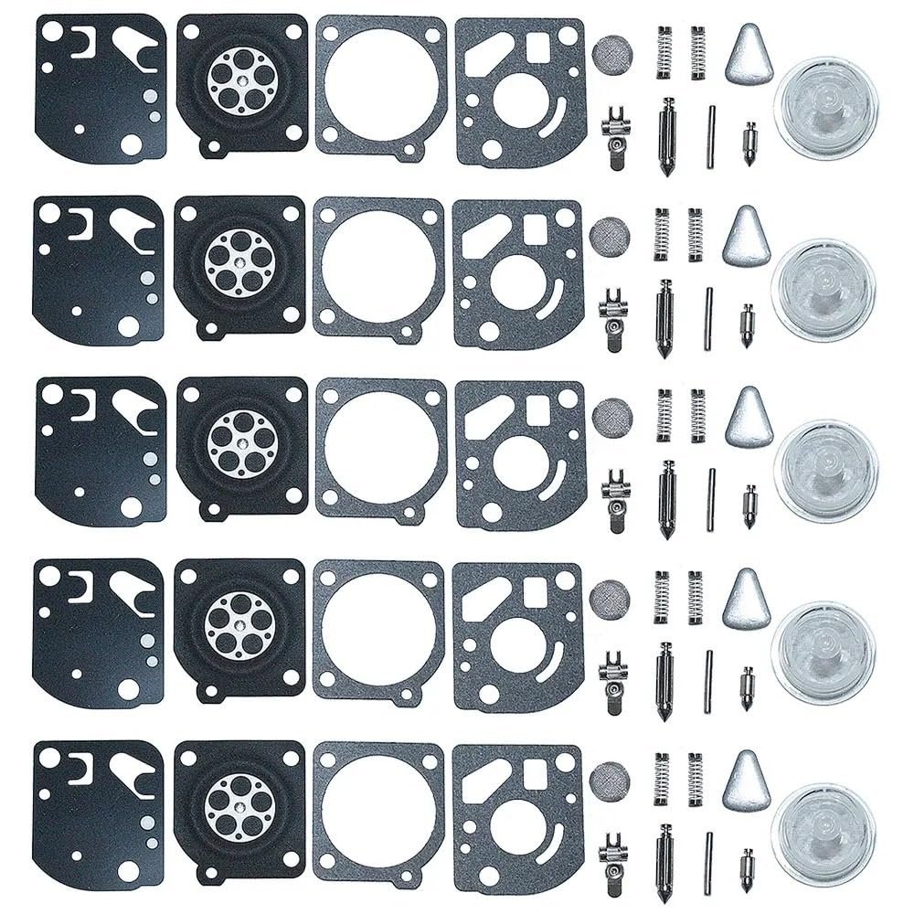 ZTBH 5pcs Carburetor Repair Kit for 125 125R 128R 124L 124C 125C 125E 128L 128CD 128LDX 128DJX 128LD 128RJ Grass Trimmer
