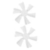 Gatuida 2pcs Replacement Rv Fan Durable Plastic Blades for Rv Ventilation Easy Installation Lightweight Design for Fan Models view 1