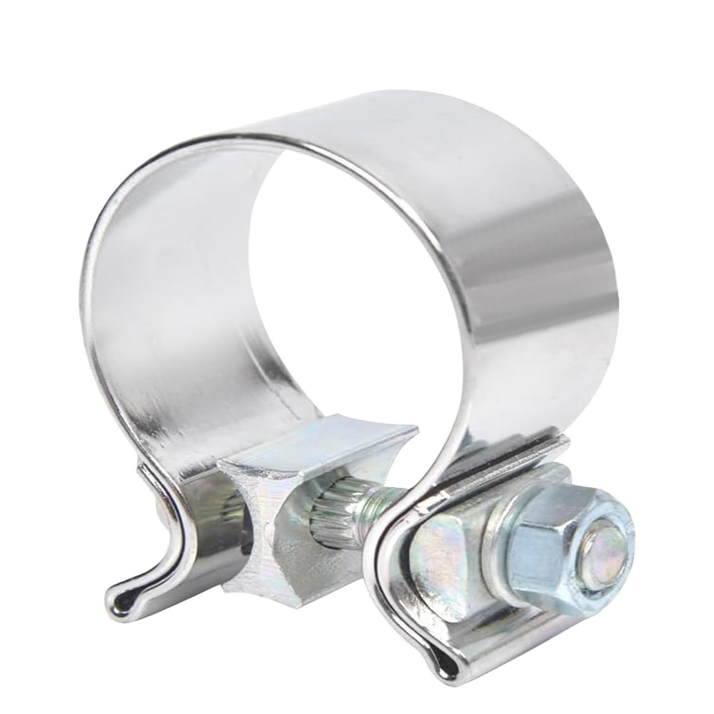 bylikeho Stainless Steel Exhaust Clamp, Narrow Band Muffler Seal,Car Accessories Narrow Band Muffler Clamp,Use for Exhaust System (1.75 inch)