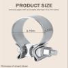 bylikeho Stainless Steel Exhaust Clamp, Narrow Band Muffler Seal,Car Accessories Narrow Band Muffler Clamp,Use for Exhaust System (1.75 inch) view 2