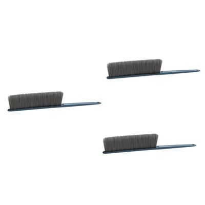 FRCOLOR 3pcs Long Handle Carpet Brush Dusting Brush for Bed Sofa Floor Cleaning Hair Remover Household Cleaning Supplies Dark