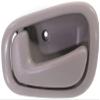 Front or Rear Driver Side Interior Door Handle Gray without Door Lock Hole with Manual Door Locks fits 1998-2002 Chevrolet Prizm (with Manual Door Locks) view 2