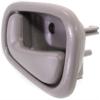 Front or Rear Driver Side Interior Door Handle Gray without Door Lock Hole with Manual Door Locks fits 1998-2002 Chevrolet Prizm (with Manual Door Locks) view 3