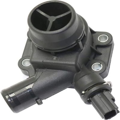 thermostat Housing - Plastic Includes Sensor and Gasket fits 2008-2015 Volvo Xc70 (Gas 195 Degree)