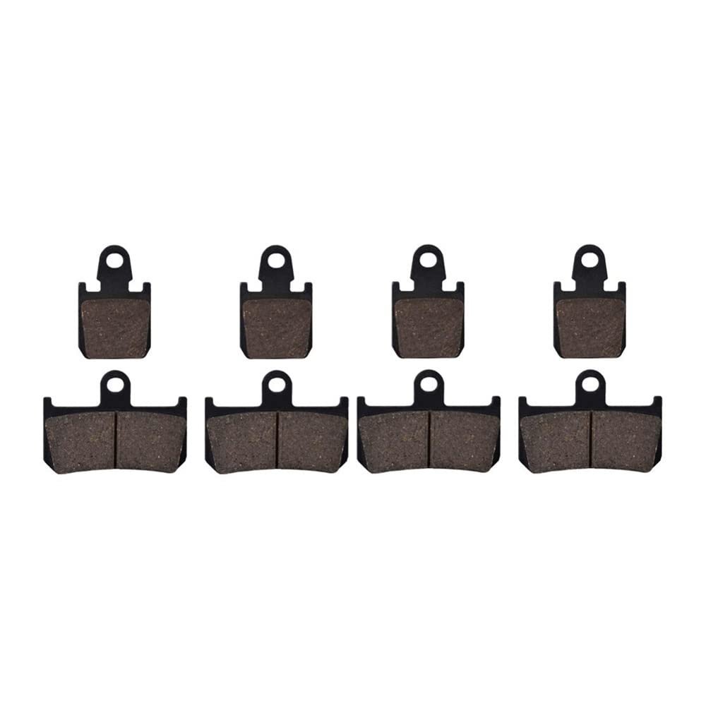 DEHIWI For Yama&ha YZFR1 YZF-R1 2007 2008 2009 2010 2011 2012 2013 2014 YZF R1 Motorcycle Front And Rear Brake Pads Brake Semi-Metallic brake pad kit (Color : Front)