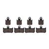 DEHIWI For Yama&ha YZFR1 YZF-R1 2007 2008 2009 2010 2011 2012 2013 2014 YZF R1 Motorcycle Front And Rear Brake Pads Brake Semi-Metallic brake pad kit (Color : Front) view 1