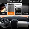 BOLNEY Car Centre Console Dashboard Cover Mat,for Nissan Rogue 2008 2009 2010 2011 2012 2013,Dashboard Cover,Dash Cover Mat,Black Dash Mat Dashboard Cover view 3