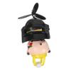 ABOOFAN Delicate Pig Bike Ornament Propeller Helmet Cute Handlebar Decor for Bicycles Motorcycles and Home Display Unique Pig Figurine for Creative view 1