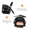 ABOOFAN Delicate Pig Bike Ornament Propeller Helmet Cute Handlebar Decor for Bicycles Motorcycles and Home Display Unique Pig Figurine for Creative view 4