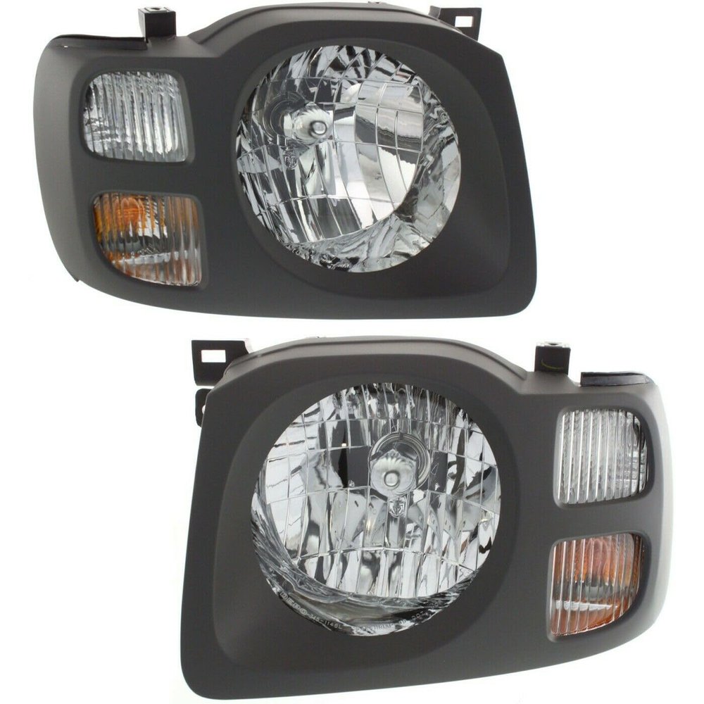 HDOZTOJI HDOZTOJI Headlight Set for Nissan for Xterra 2002-2004 Driver/Passenger Side W/Bulb