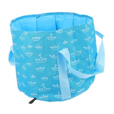 WOONEKY 1pc Foldable Water Bucket Foot Bath Basin for Easy Soaking Portable Travel Wash Basin Double Handles for Car Washing and Fishing