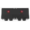 Car Heater Defogger Auto 4 Hole Heating Fan 12V 800W Iron, 31x13x7cm, Black view 2