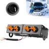 Car Heater Defogger Auto 4 Hole Heating Fan 12V 800W Iron, 31x13x7cm, Black view 3