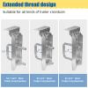 4 PCS 8" Galvanized Swivel Top Bunk Bracket Kit for 3" x 1.5", 3" x 2 " and 3" x 3" Boat Trailer Crossmember, Boat Trailer Bunk Brackets, Square U-Bolts view 2