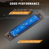 cciyu 10x 3/8" 6 Led Blue Light LED Marker Clearance Indicator Light Front Rear Tail Lamp Amber LED Side Marker Lights Heavy Truck Lighting Trailer Truck Trailer RV Cab Boat Bus Lorry view 4