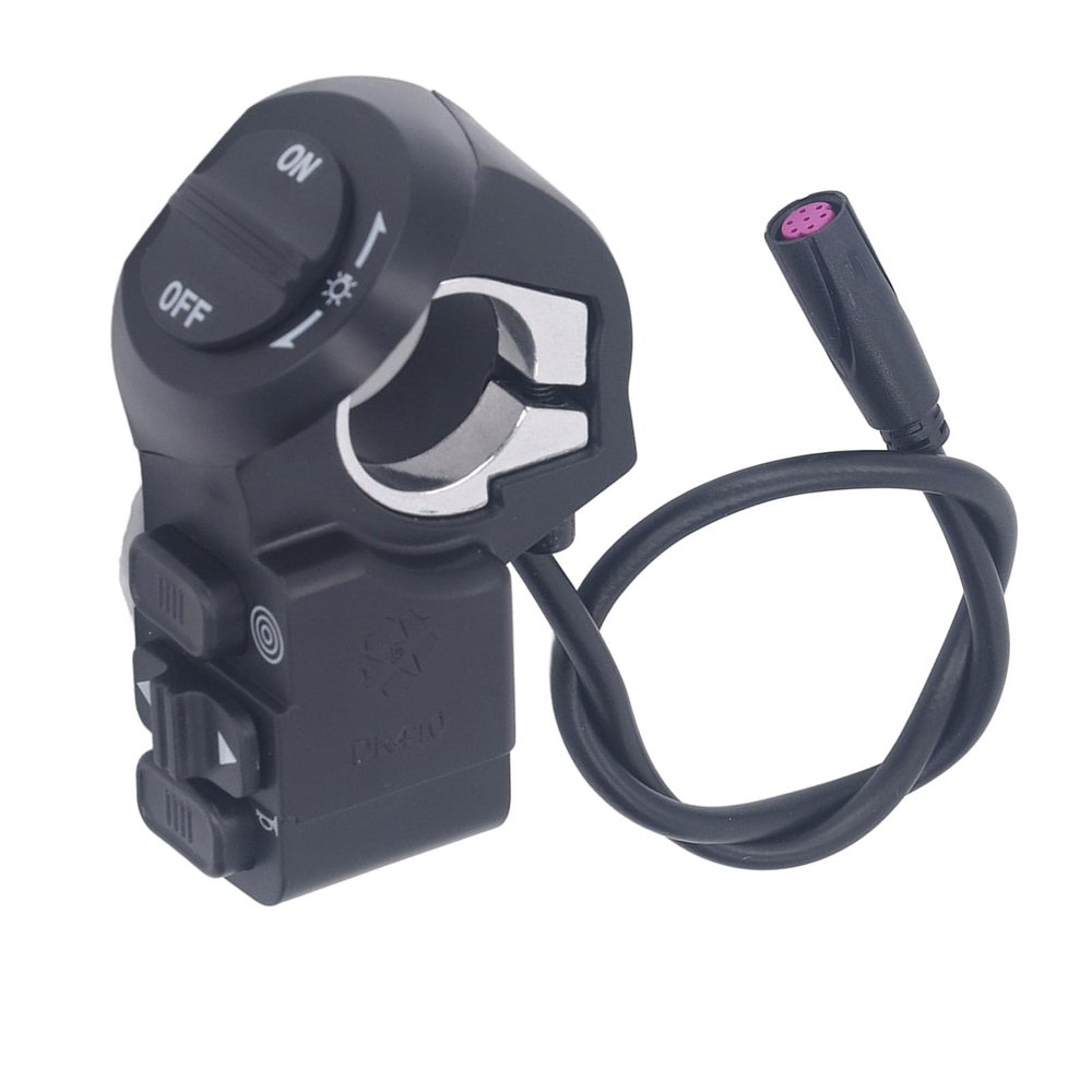 Electric Scooter Headlight Turn Horn Switch 3 Functions with Self Lock for Electric