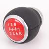 CHELANGHU 6 Speed Leather Gear Stick Shift Knob for 2015 2016 2017 2018 2019 2020 2021 2022 Subaru WRX/STI Shift Knob,35022VA020(Red) view 3