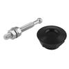 GLEAVI 2pcs Mini Push Button Hood Lock Set Aluminum Alloy Engine Bonnet Lock Wear-Resistant Heat-Resistant Secures Engine Bay for Automotive Recreational Vehicles Black view 1