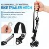 YARNOW Universal Bike Trailer Connector Hitch Adapter for 19Mm Round Tube Aluminum Alloy Bicycle Trailer Coupler for Cargo Kids Pets Tow Outdoor Use view 3