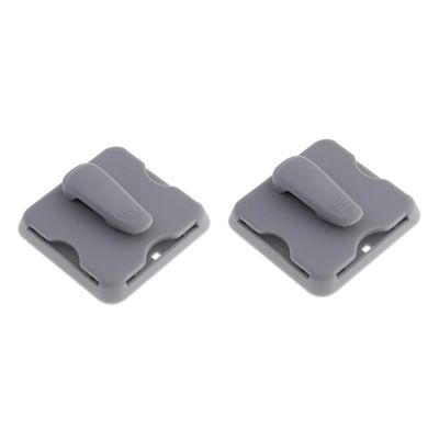 SOLUSTRE 2pcs Multipurpose Sun Visor Organizer Clip Durable Grey Storage Holder for Sunglasses Cards Fit for Cars Trucks Suvs Keep Your Vehicle Tidy and Organized