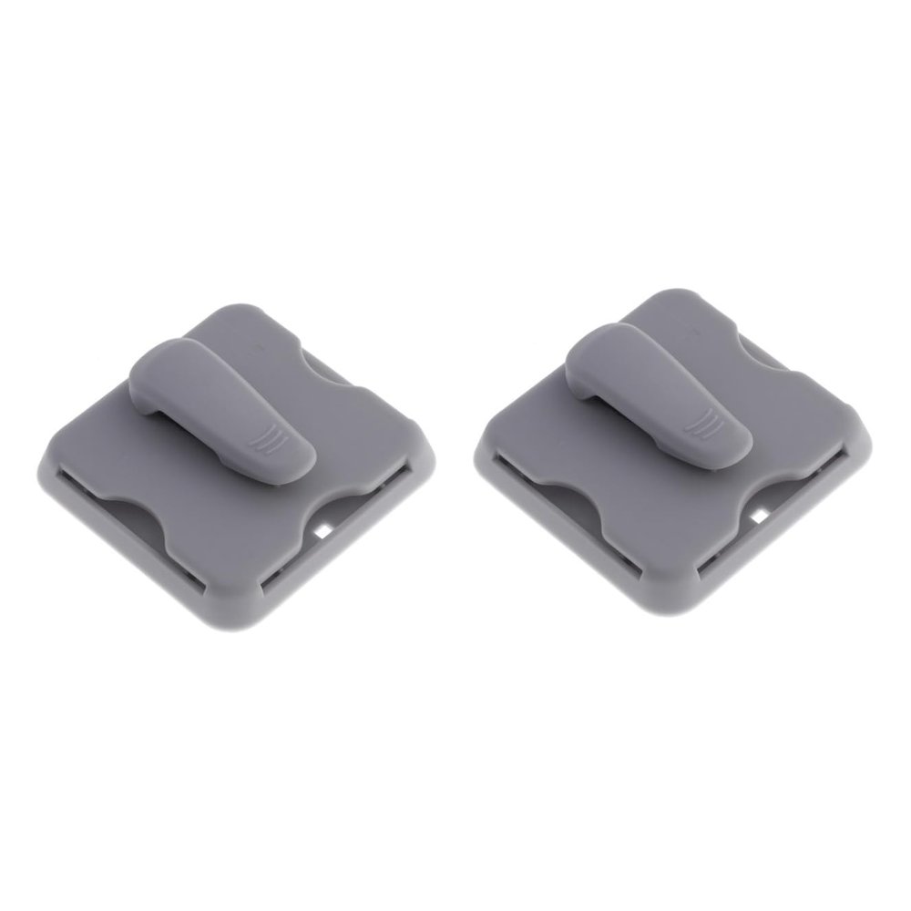 SOLUSTRE 2pcs Multipurpose Sun Visor Organizer Clip Durable Grey Storage Holder for Sunglasses Cards Fit for Cars Trucks Suvs Keep Your Vehicle Tidy and Organized