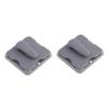 SOLUSTRE 2pcs Multipurpose Sun Visor Organizer Clip Durable Grey Storage Holder for Sunglasses Cards Fit for Cars Trucks Suvs Keep Your Vehicle Tidy and Organized view 1