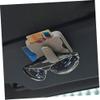 SOLUSTRE 2pcs Multipurpose Sun Visor Organizer Clip Durable Grey Storage Holder for Sunglasses Cards Fit for Cars Trucks Suvs Keep Your Vehicle Tidy and Organized view 3