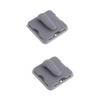 SOLUSTRE 2pcs Multipurpose Sun Visor Organizer Clip Durable Grey Storage Holder for Sunglasses Cards Fit for Cars Trucks Suvs Keep Your Vehicle Tidy and Organized view 4