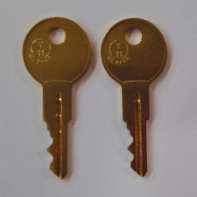 2 Replacement Keys Cut to Key Code PRM525 for SnugTop Camper or Timeline Pickup/RV Topper Pop Out T-Handle. (only for T-Handles)