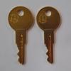 2 Replacement Keys Cut to Key Code PRM525 for SnugTop Camper or Timeline Pickup/RV Topper Pop Out T-Handle. (only for T-Handles) view 1