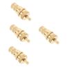 POPETPOP 4pcs Chrome Tire Valve Caps Replacement for Car Vehicle Decorative Valve Stem Caps Seals Easy Install Protects Against Stains and Air Leaks view 1
