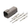 Automotive Plug Connectors DT 6 Pin Male Shell with Contacts waterproof electrical connectors DT04-6P view 1