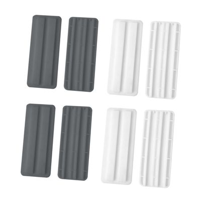 Angoily 2sets Wall Mount Socket Outlet Plug Adhesive Remote Holder Extension Socket Buckle Holder for Surfaces 2pair*2 Random