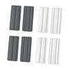 Angoily 2sets Wall Mount Socket Outlet Plug Adhesive Remote Holder Extension Socket Buckle Holder for Surfaces 2pair*2 Random view 1