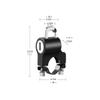 2 Pcs Motorcycle Helmet Lock.Bicycle Helmet Lock,Scooter Lock.Anti Pry Safety Lock.Waterproof and Rustproof Fixed Helmet Accessories for 22-28mm view 3