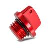 M20 x 2.5 Universal Motorcycle Engine Oil Filler Cap Screw Cover Plug Gray with O-ring Valve Oil Cap Transmission Tank Cover (Red) view 1