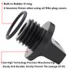 M20 x 2.5 Universal Motorcycle Engine Oil Filler Cap Screw Cover Plug Gray with O-ring Valve Oil Cap Transmission Tank Cover (Red) view 3