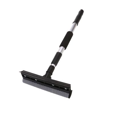 FRCOLOR Multifunctional Car Window Cleaning Squeegee Dual Heads Telescopic Handle and Detachable Sponge for Effortless Auto Glass Cleaning Rubber Edges for Scratch Finish