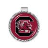 From the Heart South Carolina Gamecocks Circle Visor Clip Licensed Car Truck Vehicle Accessory USC, Silver view 1