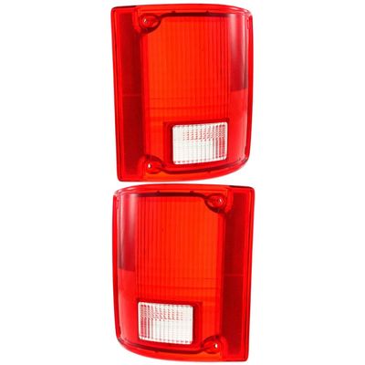 Rareelectrical Pair Of Halogen Tail Light Lens Fits Chevrolet K20 Silverado