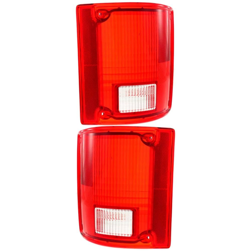 Rareelectrical Pair Of Halogen Tail Light Lens Fits Chevrolet K20 Silverado