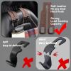Ketson Car Headrest Hooks, Rear Seat Organizer, Leather Hooks for Wallets, Bags and Cell Phones (Black-2Pc) view 4