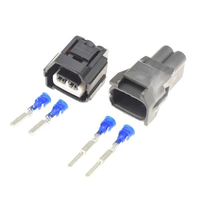 ROBAUN 1/5/10/20 Kits 2.2mm Seires 2 Holes Male Female Waterproof 7282-7022-10 7283-7022-10 for Automotive Temperature Sensor (Color : Male Female Set, Size : 10Sets)